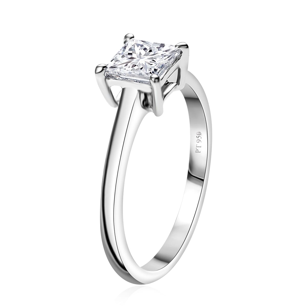 SGL Certified Luxuriant Lab Grown Diamond G-H VS 1.00 ctw Solitaire Ring in 950 Platinum (Size  8.0) image number 3