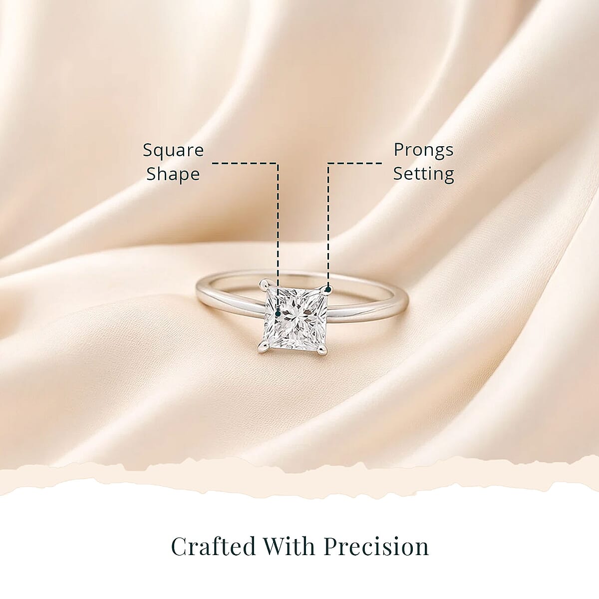 SGL Certified Luxuriant Lab Grown Diamond G-H VS 1.00 ctw Solitaire Ring in 950 Platinum (Size  8.5) image number 4