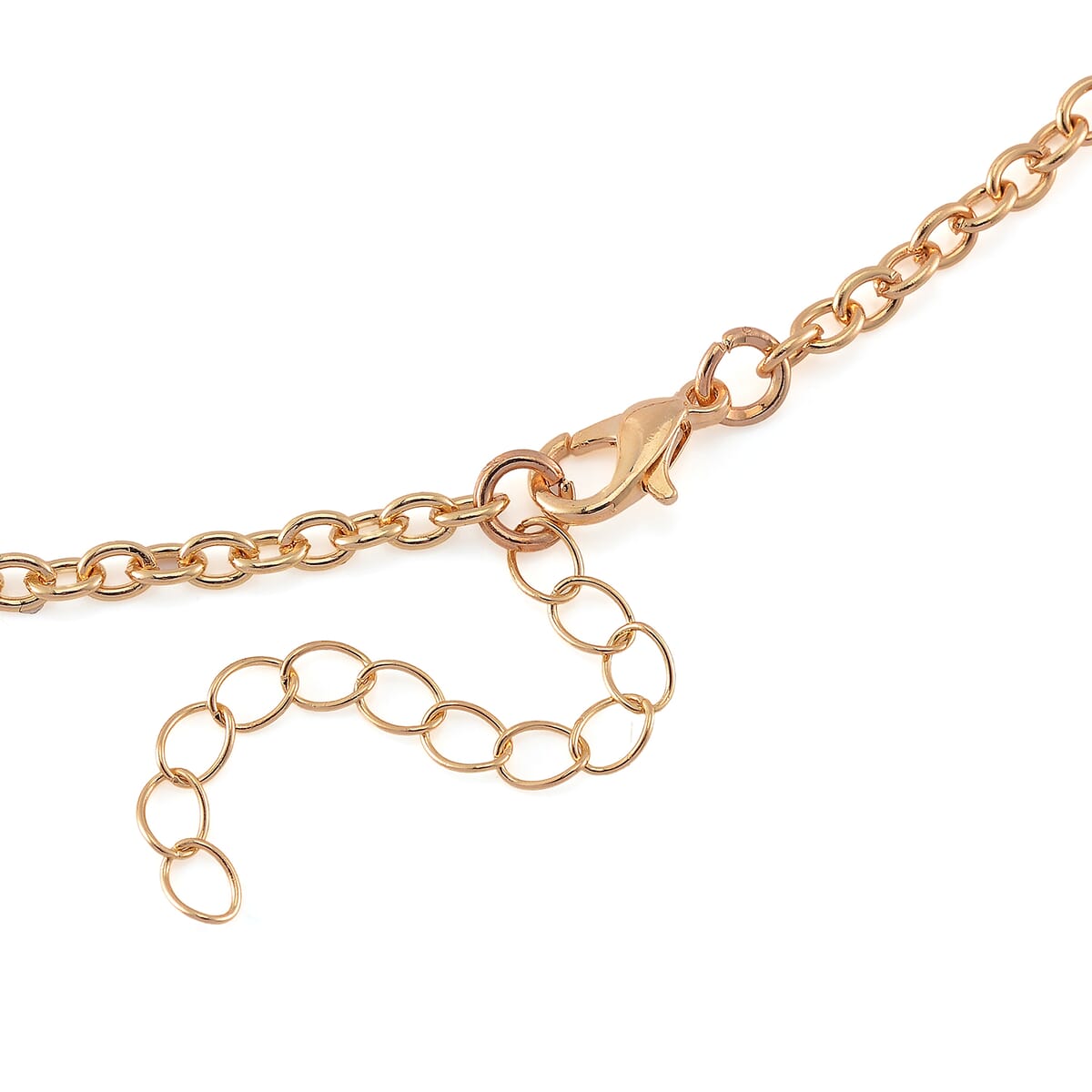 Simulated Champagne Diamond Necklace (20 Inches) in Goldtone 10.00 ctw image number 4