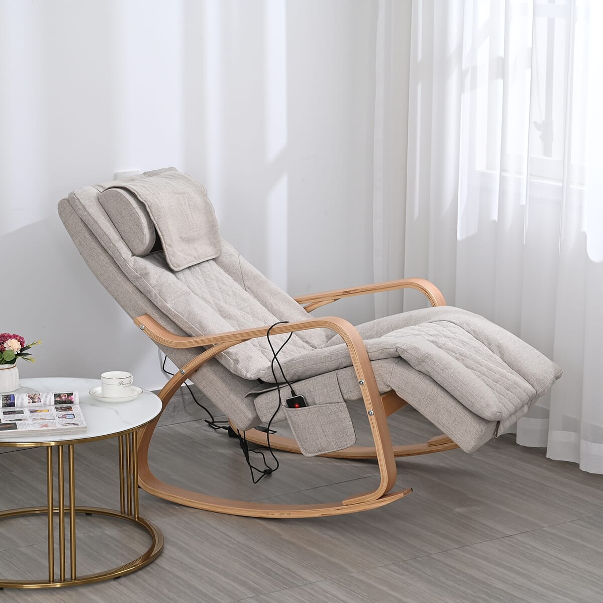 Soulsmart Rocking Massage Chair with Hand Controller image number 9