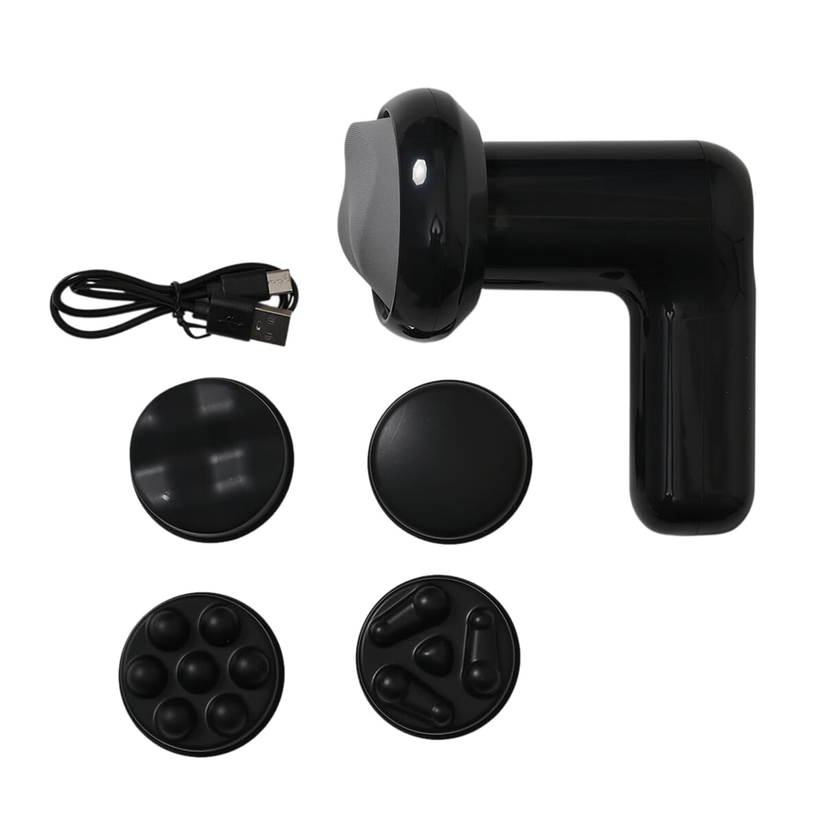 Black 1200mAh Battery Massager image number 0