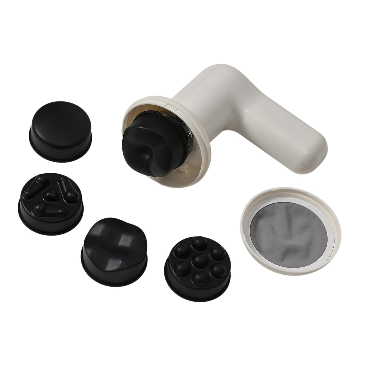 White 1200mAh Battery Massager image number 4