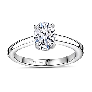 IGI Certificate Luxuriant Lab Grown Diamond E-F VS 1.00 ctw Solitaire Ring in 10K White Gold (Size 8.5)