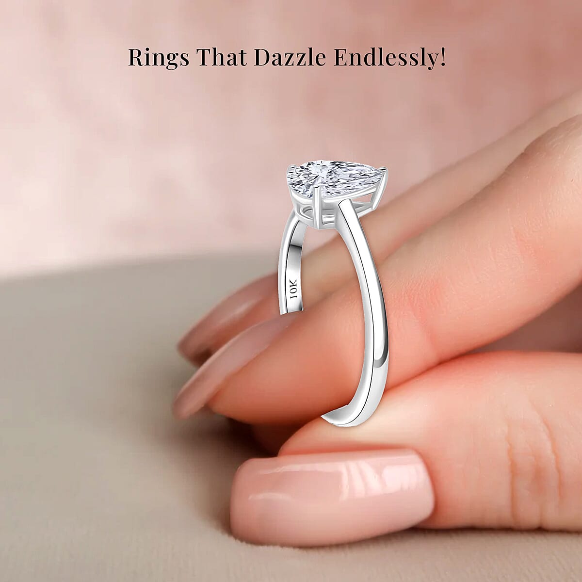 IGI Certified Luxuriant Lab Grown Diamond E-F VS 1.00 ctw Solitaire Ring in 10K White Gold (Size 8.5) image number 4