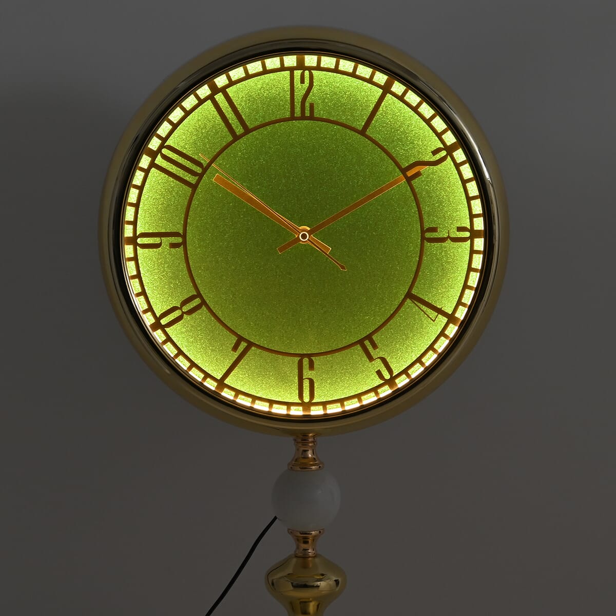 Gold 83CM Wall Clock with Cob Light Belt image number 2