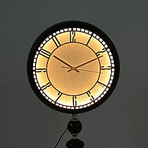 Value Buy Black 83CM Wall Clock with Cob Light Belt