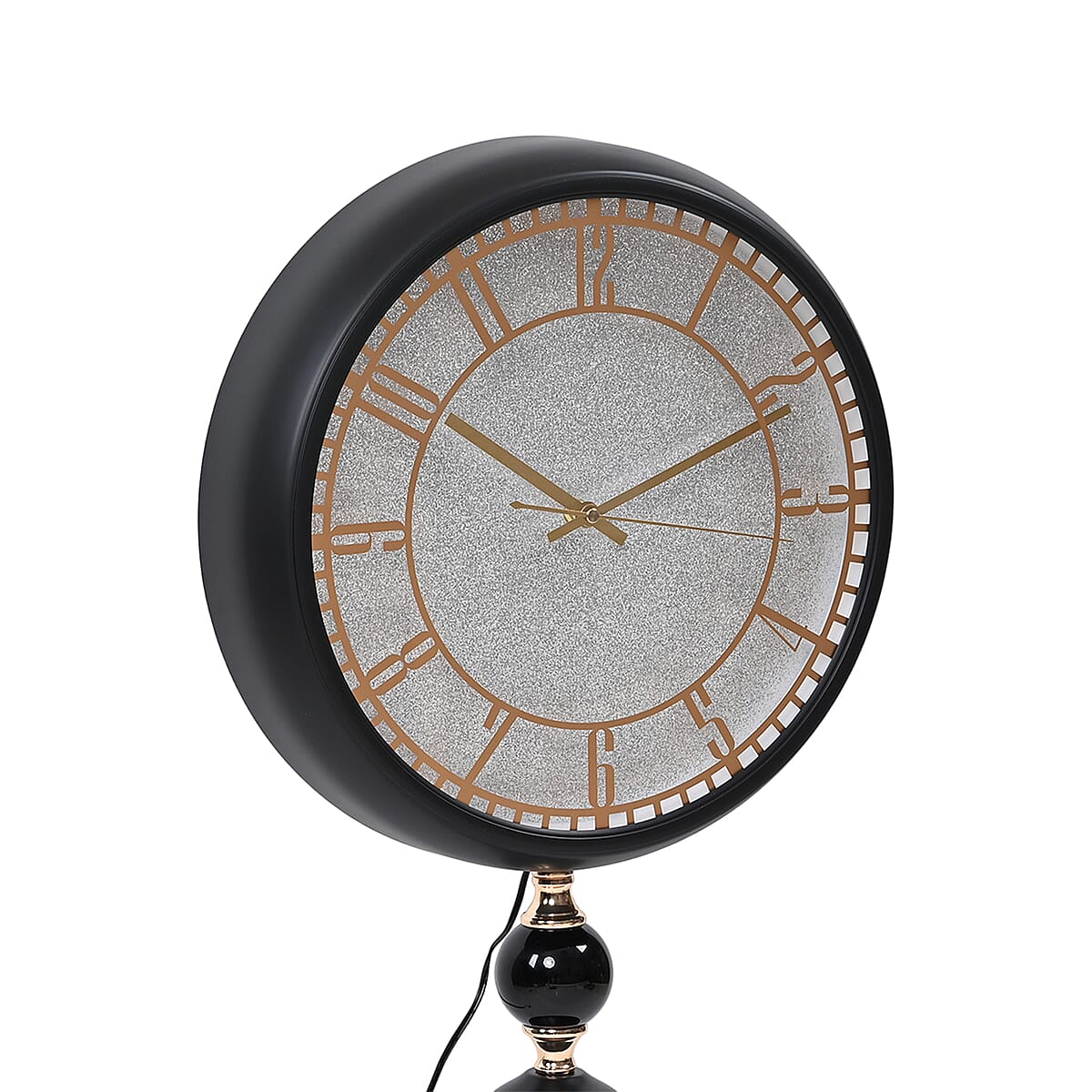 Black 83CM Wall Clock with Cob Light Belt image number 4