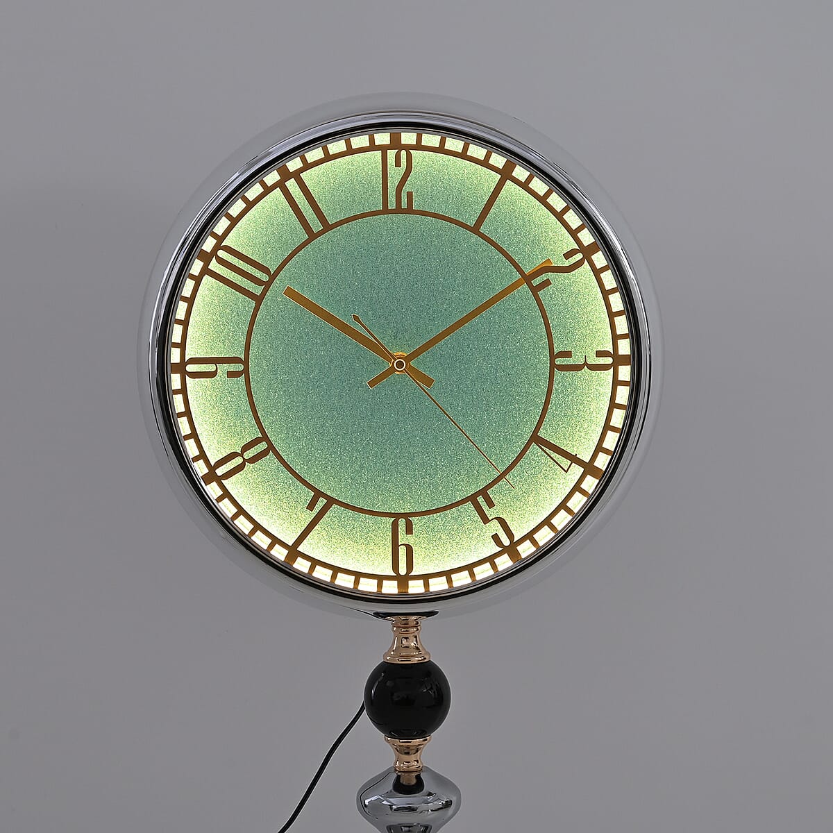 Value Buy Silver 83CM Wall Clock with Cob Light Belt image number 2