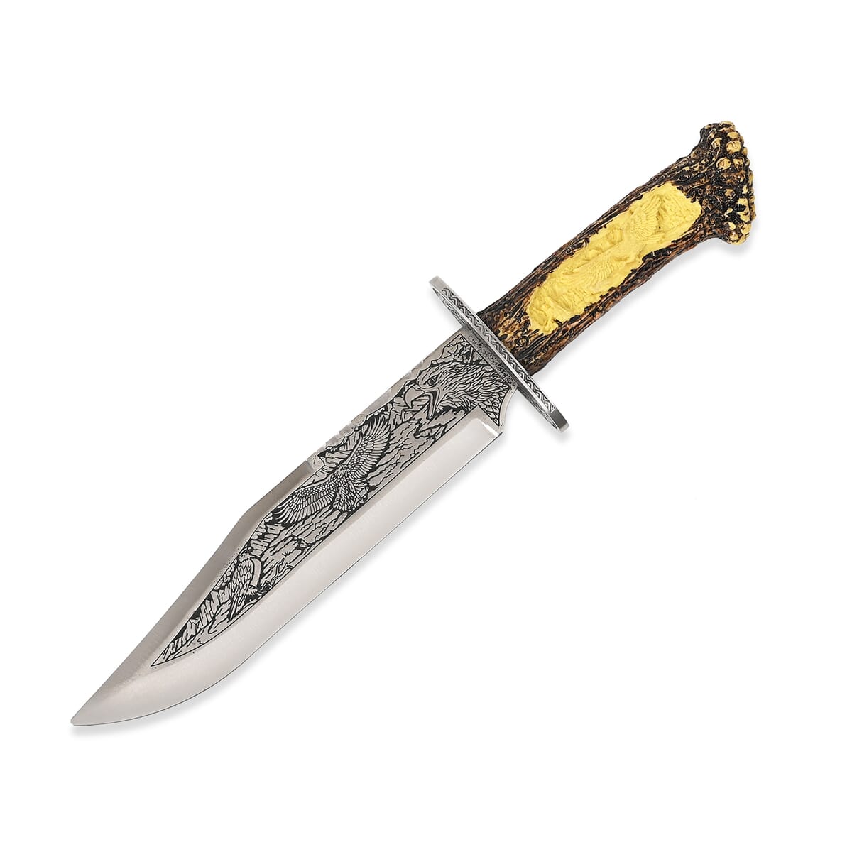 Yellow Eagle Stainless Steel Blade Knife with Holder image number 1
