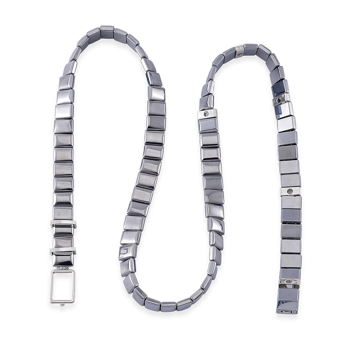 Terahertz 1550.00 ctw Waist Chain in Silvertone 48 Inches image number 3