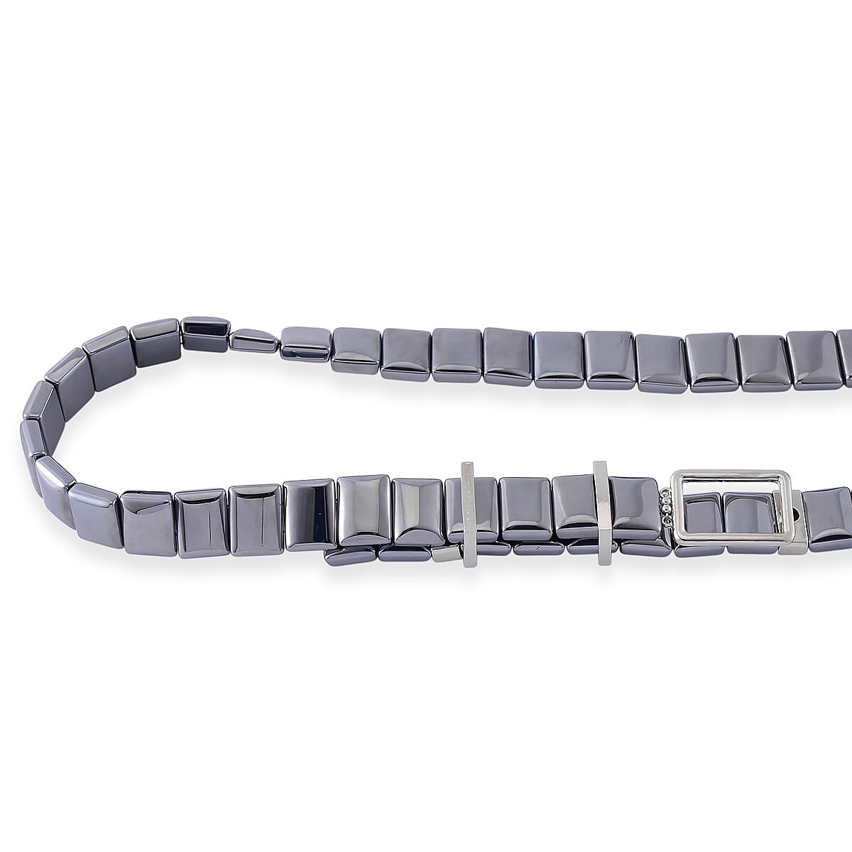 Terahertz 1550.00 ctw Waist Chain in Silvertone 48 Inches image number 4