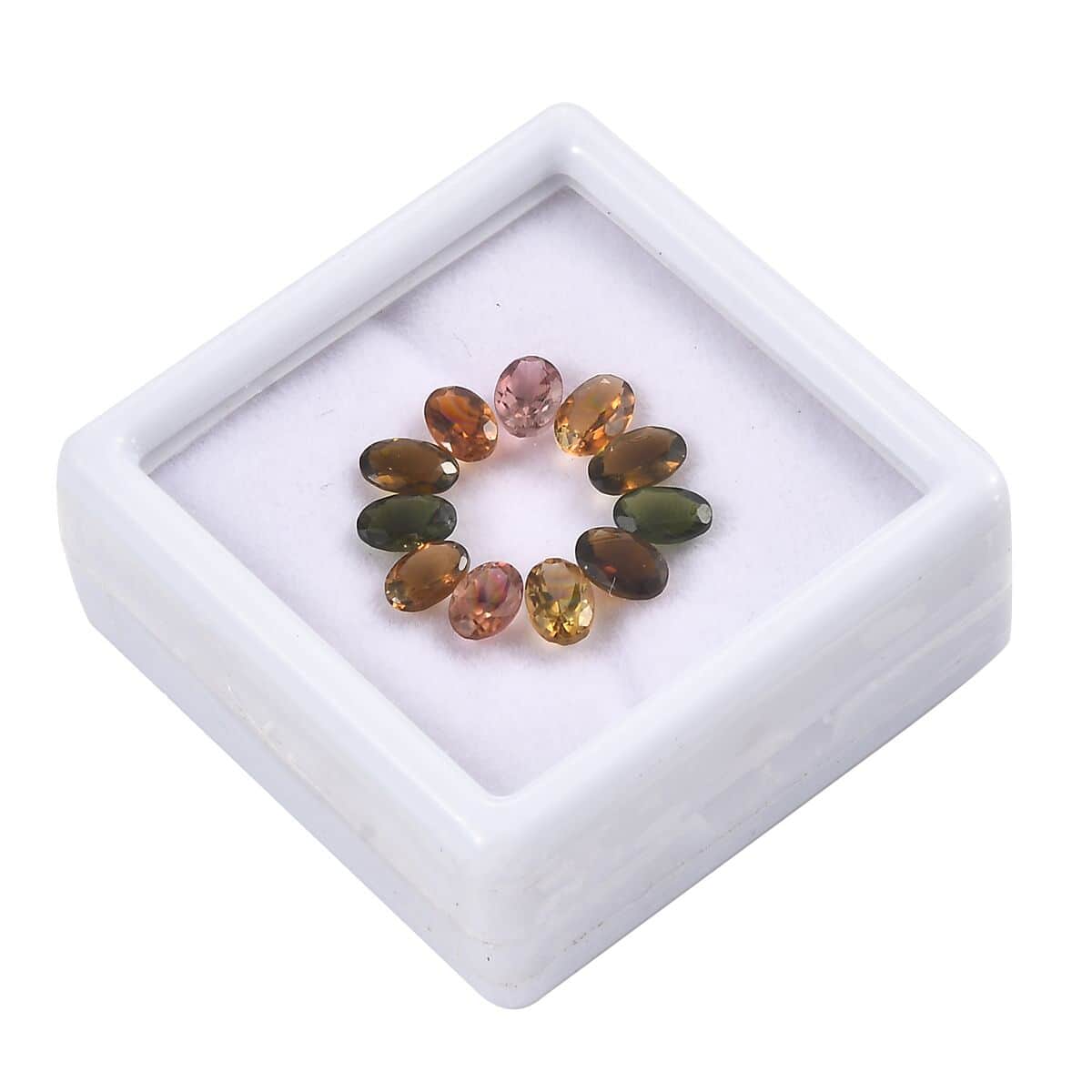 Multi-Tourmaline (Oval 6x4 mm) 5.00 ctw image number 1