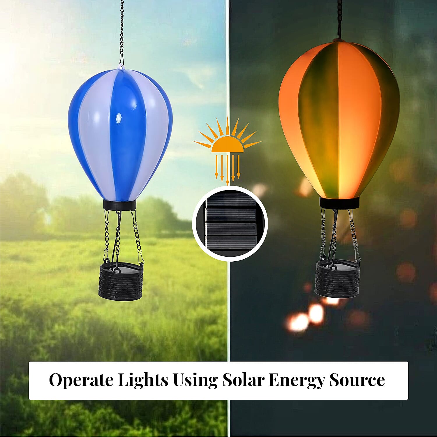 Hot Air Balloon Solar LED Light