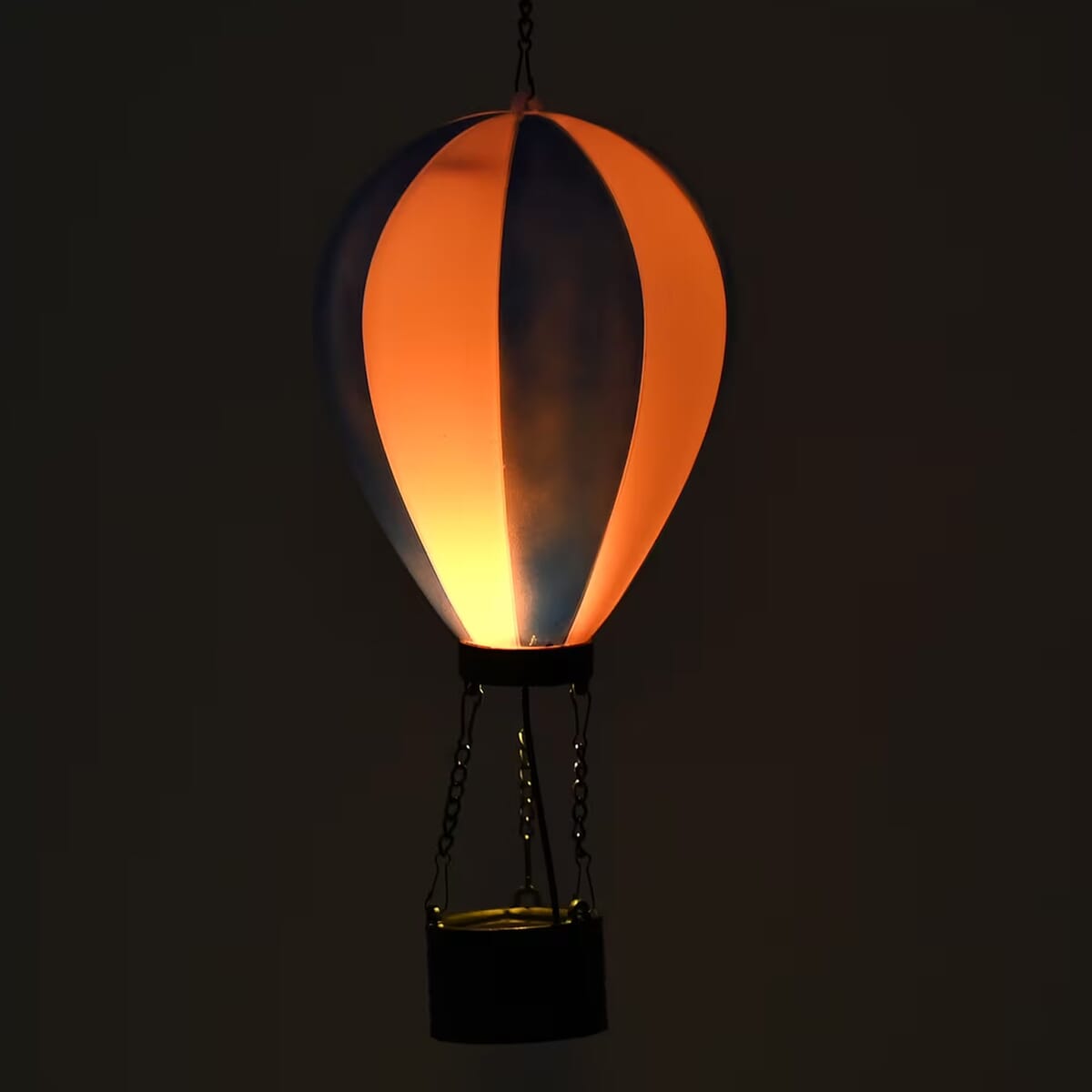 Blue Hot Air Balloon Solar LED Light image number 5