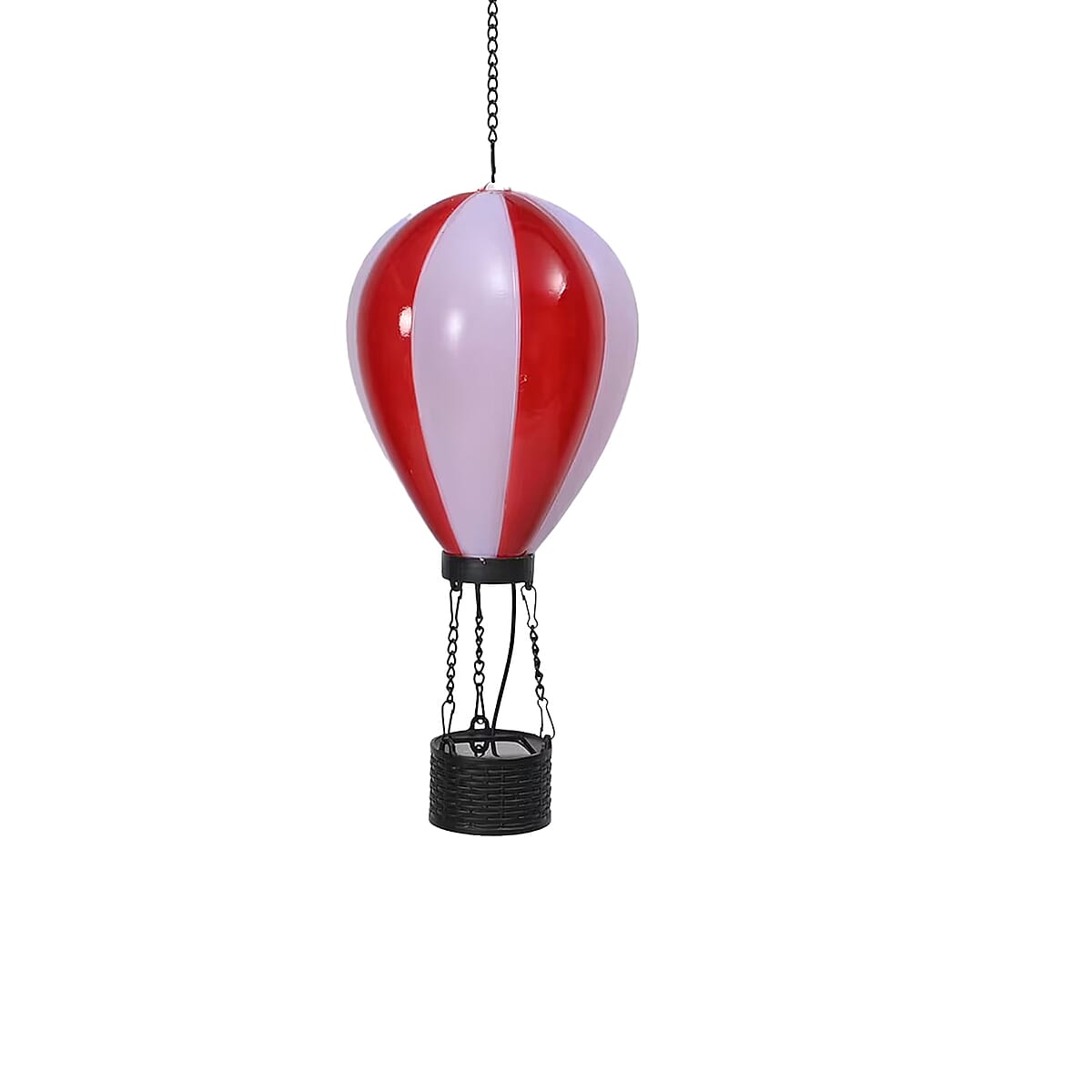 Red Hot Air Balloon Solar LED Light image number 0