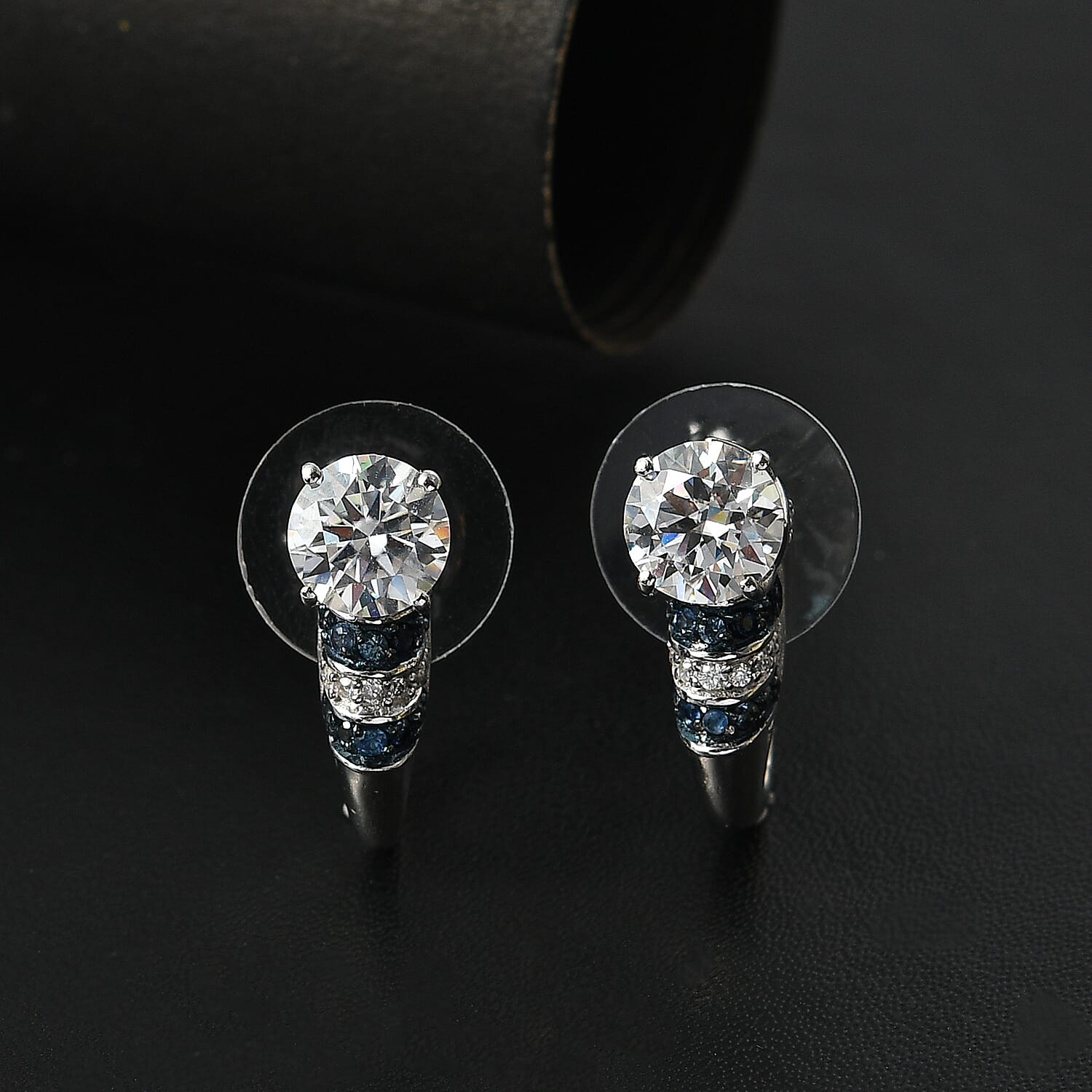 Moissanite & Blue Sapphire - Product card gallery slide 2 (9432547229951)