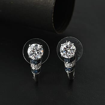 Moissanite & Blue Sapphire - Product card gallery slide 2 (9432547229951)