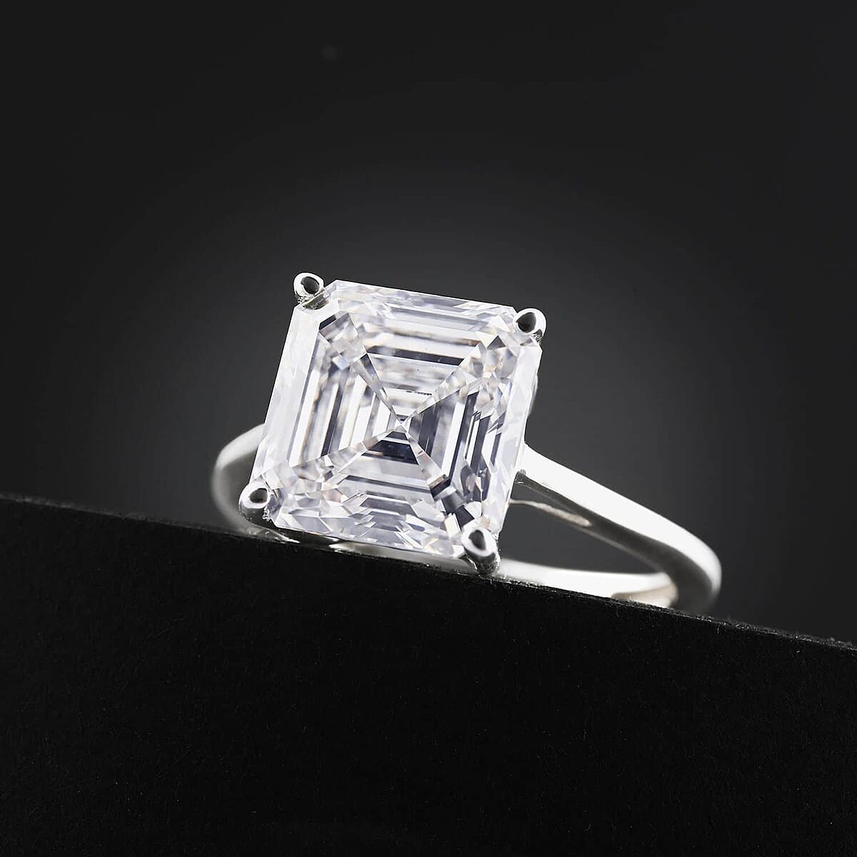 IGI Certified Luxuriant Lab Grown Diamond (VS) Ring in Platinum Over Sterling Silver (Size 7.0) 5.00 ctw image number 1