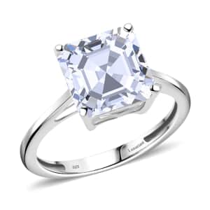 IGI Certified Luxuriant Lab Grown Diamond VS 5.00 ctw Ring in Platinum Over Sterling Silver (Size 8.0)