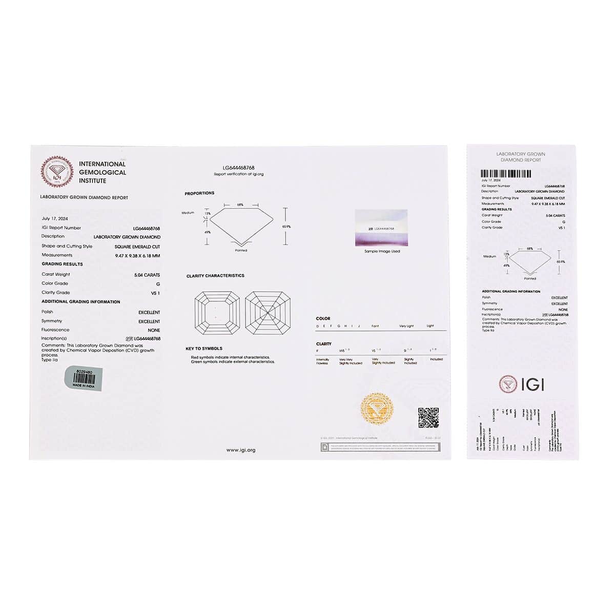 IGI Certified Luxuriant Lab Grown Diamond VS 5.00 ctw Ring in Platinum Over Sterling Silver (Size 8.0) image number 6