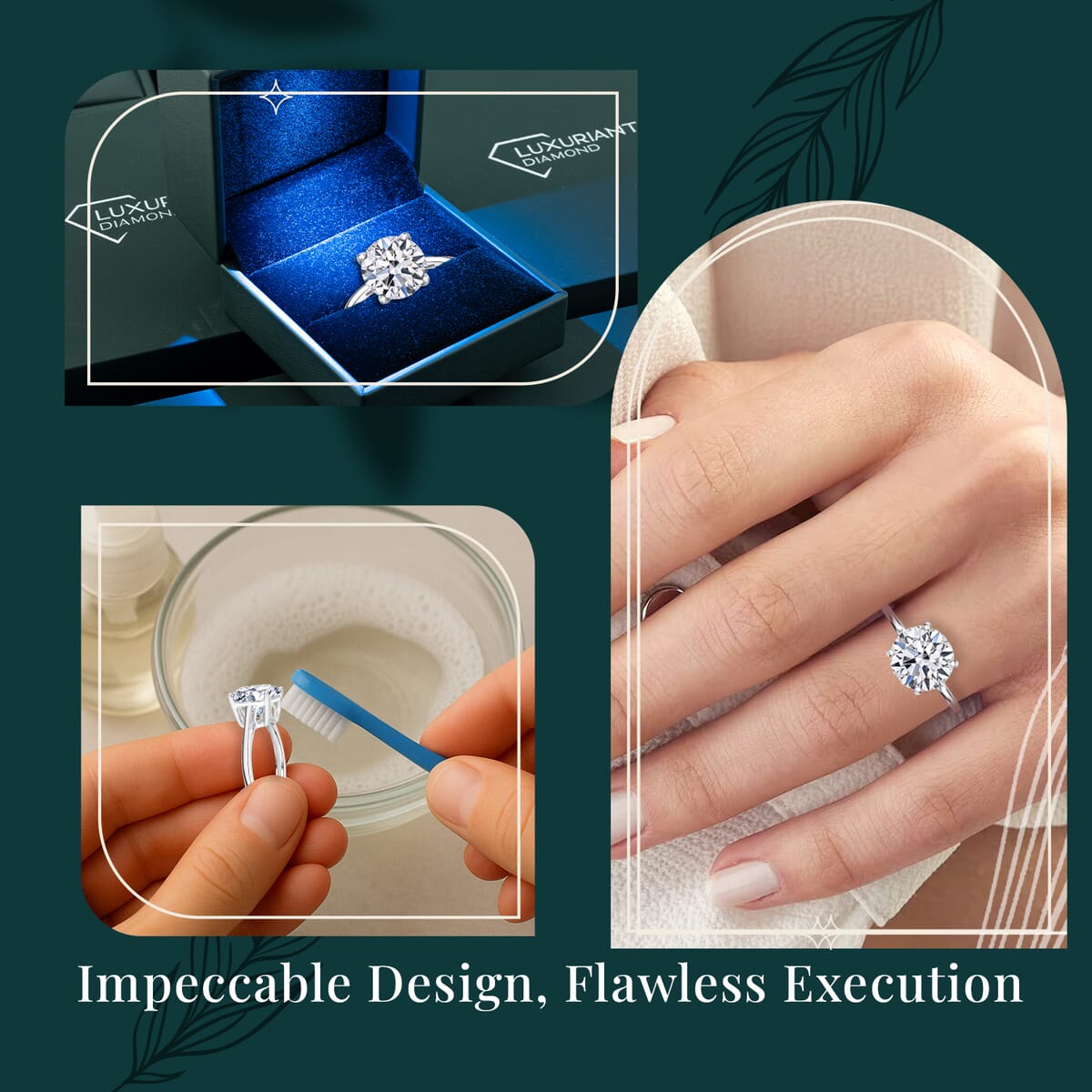 IGI Certified Luxuriant Lab Grown Diamond (VS) Ring in Platinum Over Sterling Silver (Size 7.0) 5.00 ctw image number 6