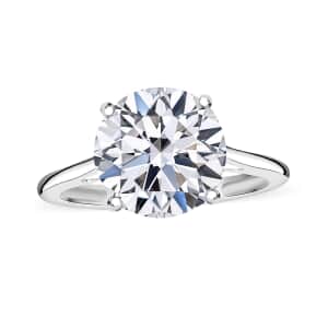 IGI Certified Luxuriant Lab Grown Diamond VS 5.00 ctw Ring in Platinum Over Sterling Silver (Size 8.0)