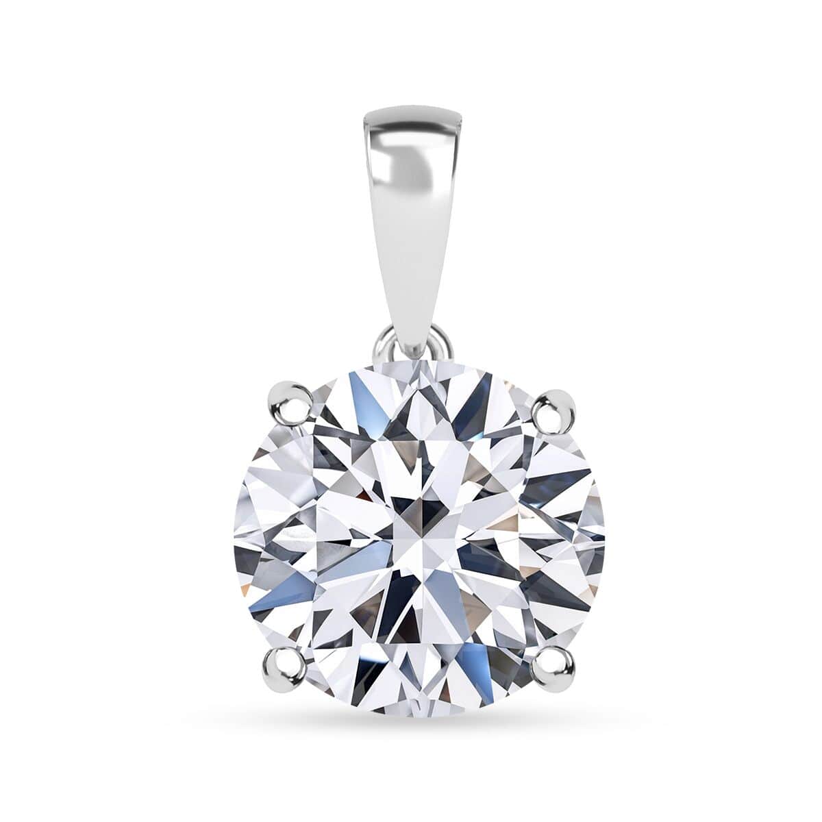 IGI Certified Luxuriant Lab Grown Diamond VS 5.00 ctw Pendant in Platinum Over Sterling Silver image number 0