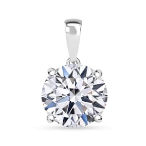 IGI Certified Luxuriant Lab Grown Diamond VS 5.00 ctw Pendant in Platinum Over Sterling Silver