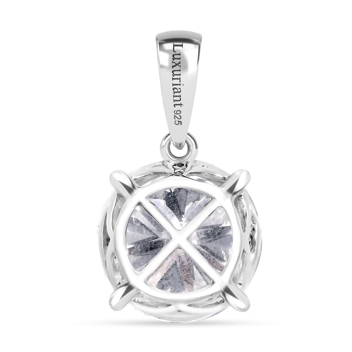 IGI Certified Luxuriant Lab Grown Diamond VS 5.00 ctw Pendant in Platinum Over Sterling Silver image number 4