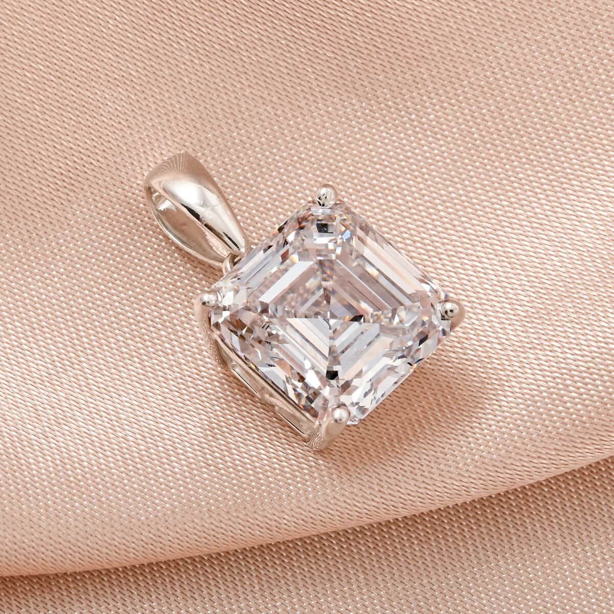 IGI Certified Luxuriant Lab Grown Diamond VS 5.00 ctw Pendant in Platinum Over Sterling Silver image number 1