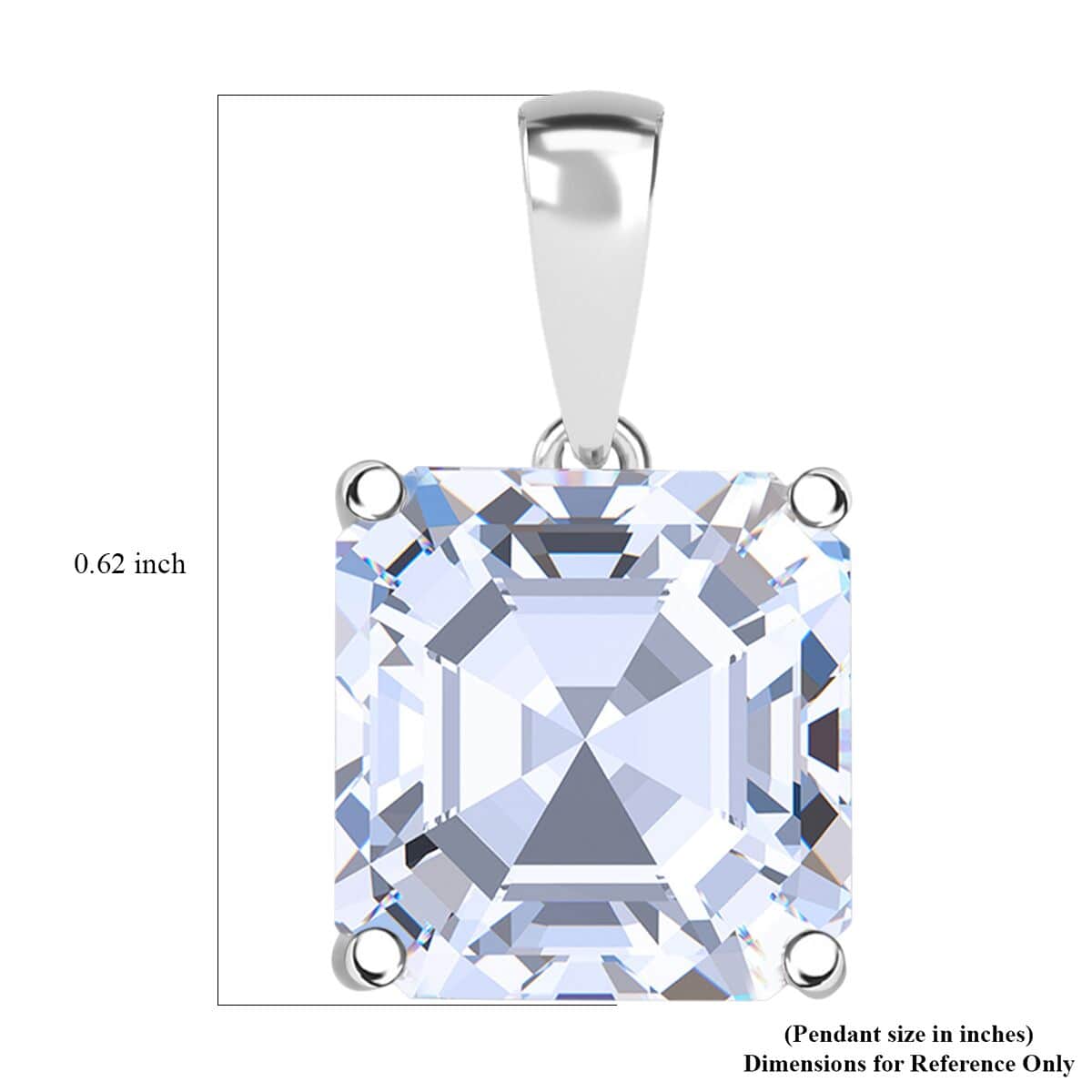 IGI Certified Luxuriant Lab Grown Diamond VS 5.00 ctw Pendant in Platinum Over Sterling Silver image number 5