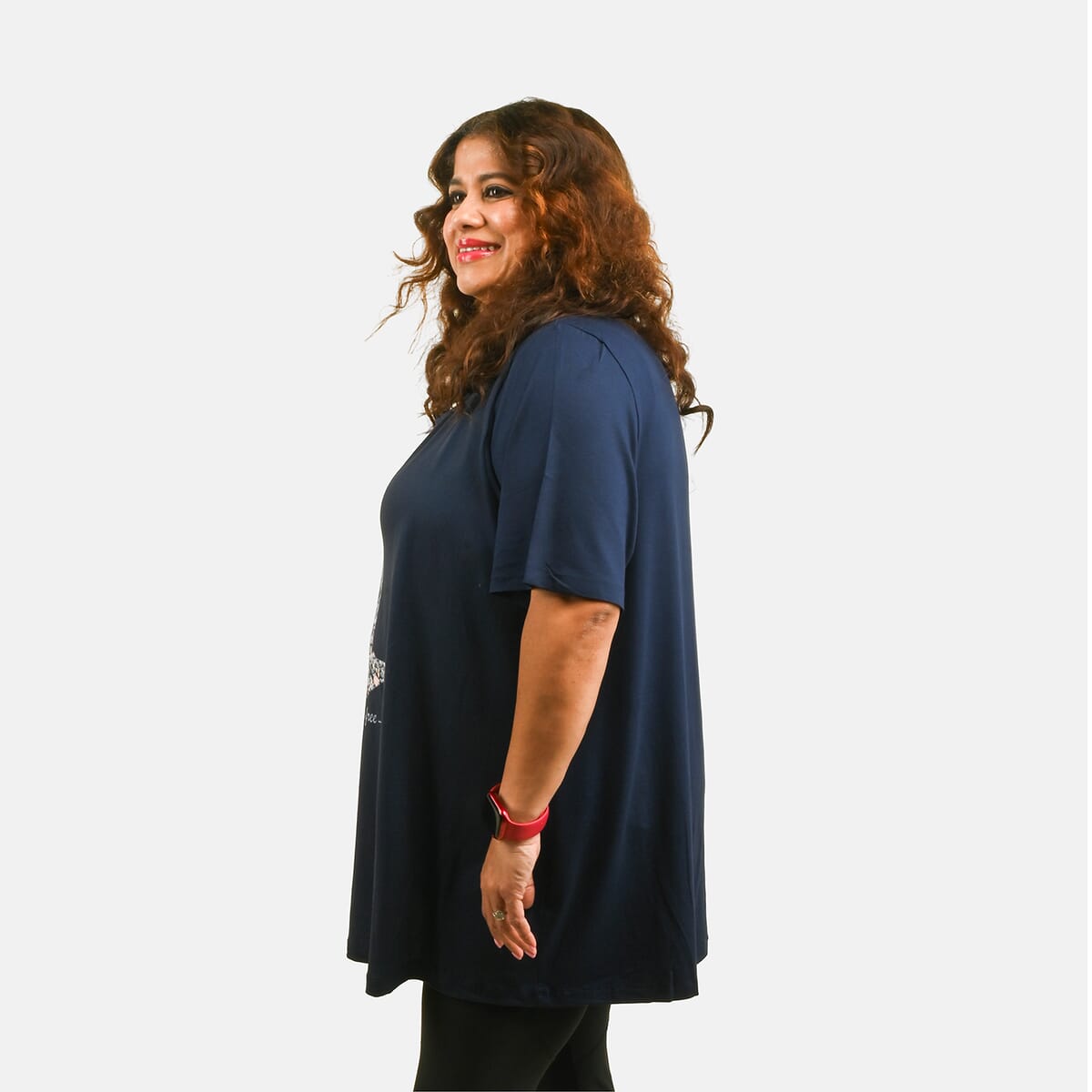 Navy Anchor Oversized Shirt - S image number 2