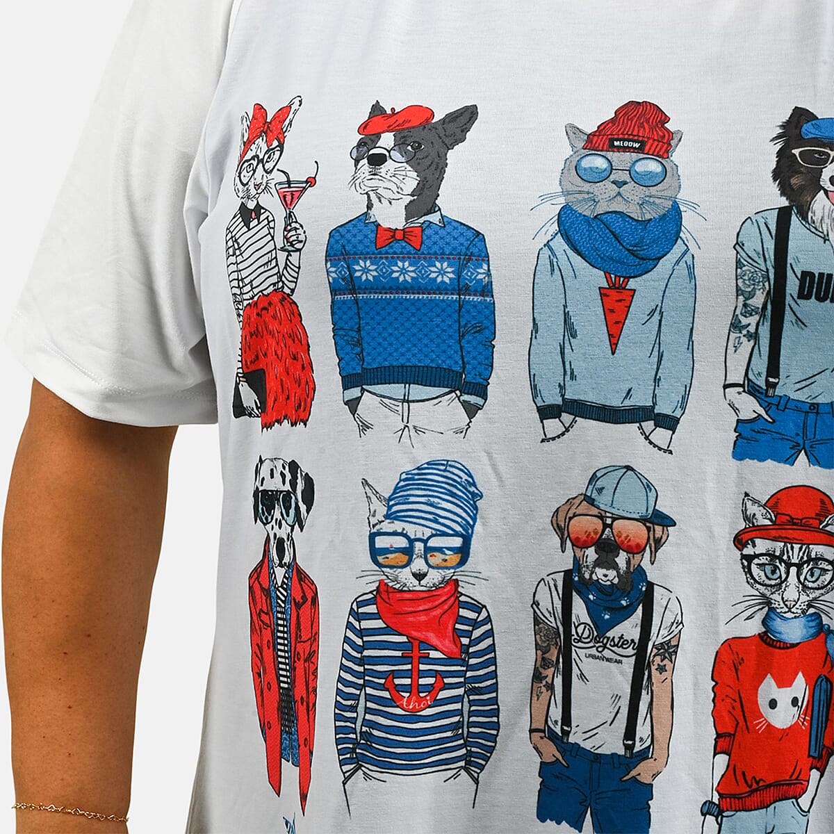 White Pets Oversized Shirt-XL image number 4