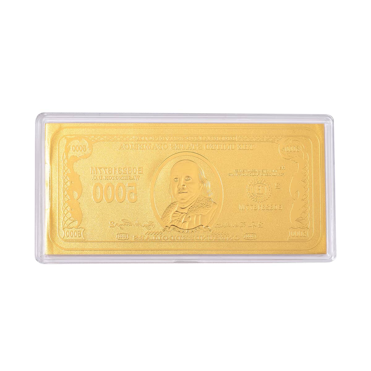 24K Yellow Gold Dollar Bar (103x49mm) (1.00 g) image number 3