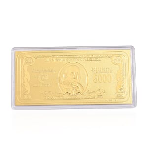 Doorbuster 24K Golden Currency of Fortune Emboss Sheet (103x49mm) 1g