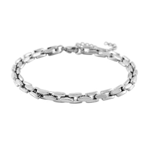 5.5mm Chain Bracelet in Stainless Steel (8-10In)
