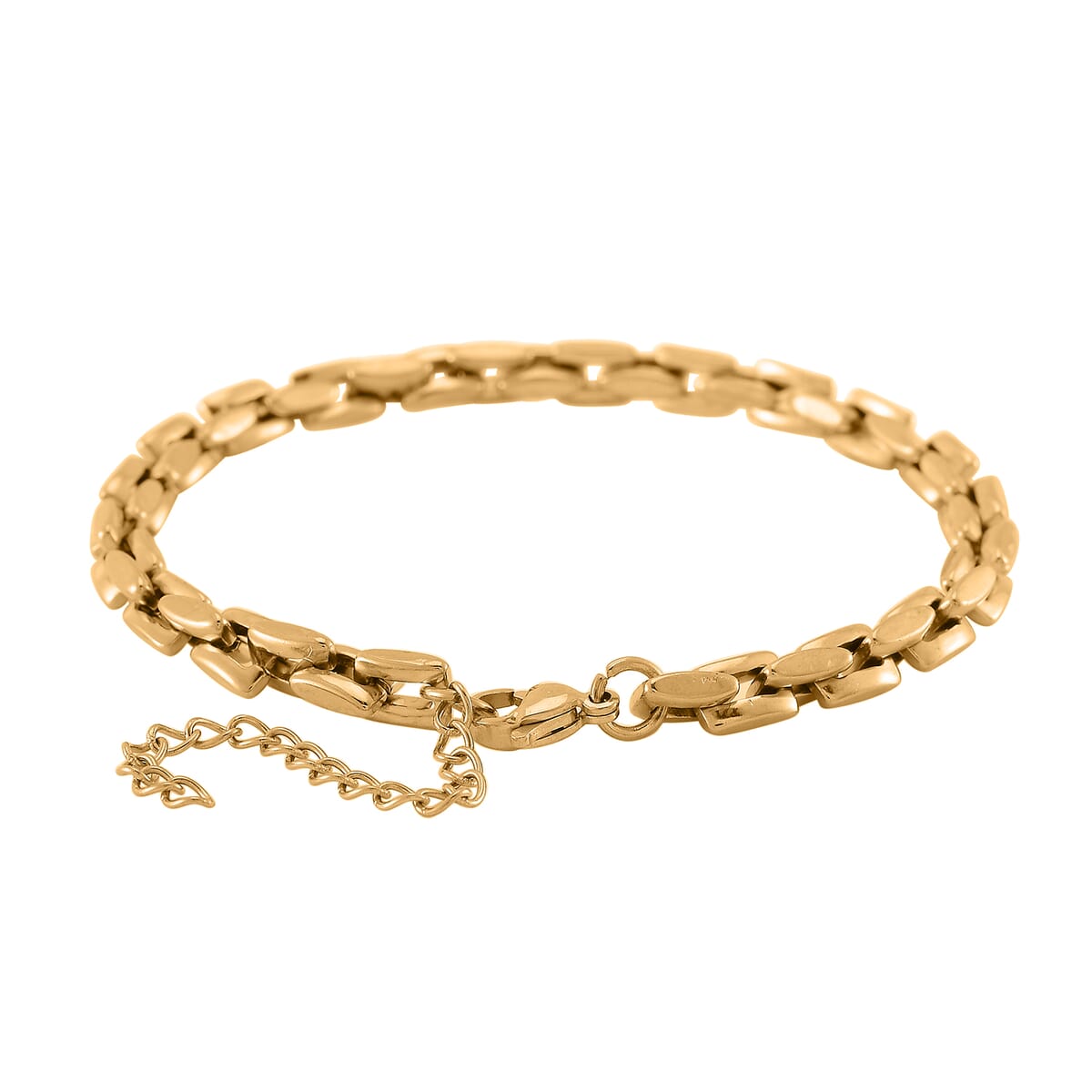 5.5mm Chain Bracelet in ION Plated YG Stainless Steel (8-10In) image number 3