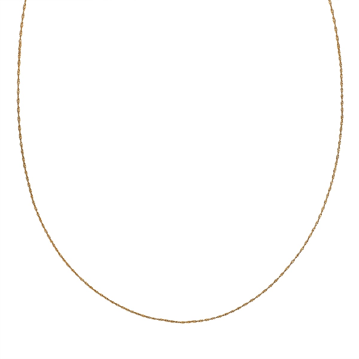Cable Chain Necklace in 10K Yellow Gold 18 Inches image number 0