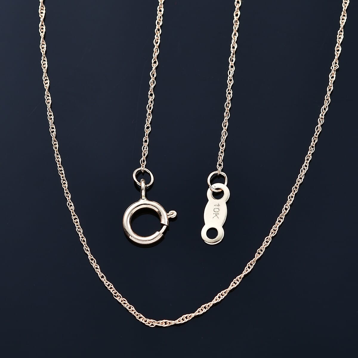 Cable Chain Necklace in 10K Yellow Gold 18 Inches image number 1