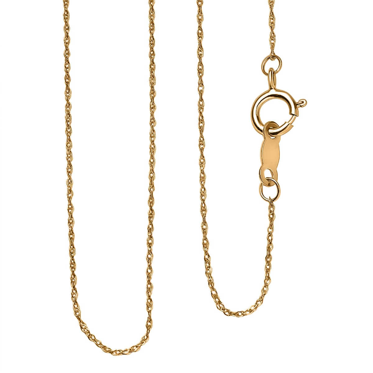Cable Chain Necklace in 10K Yellow Gold 18 Inches image number 3