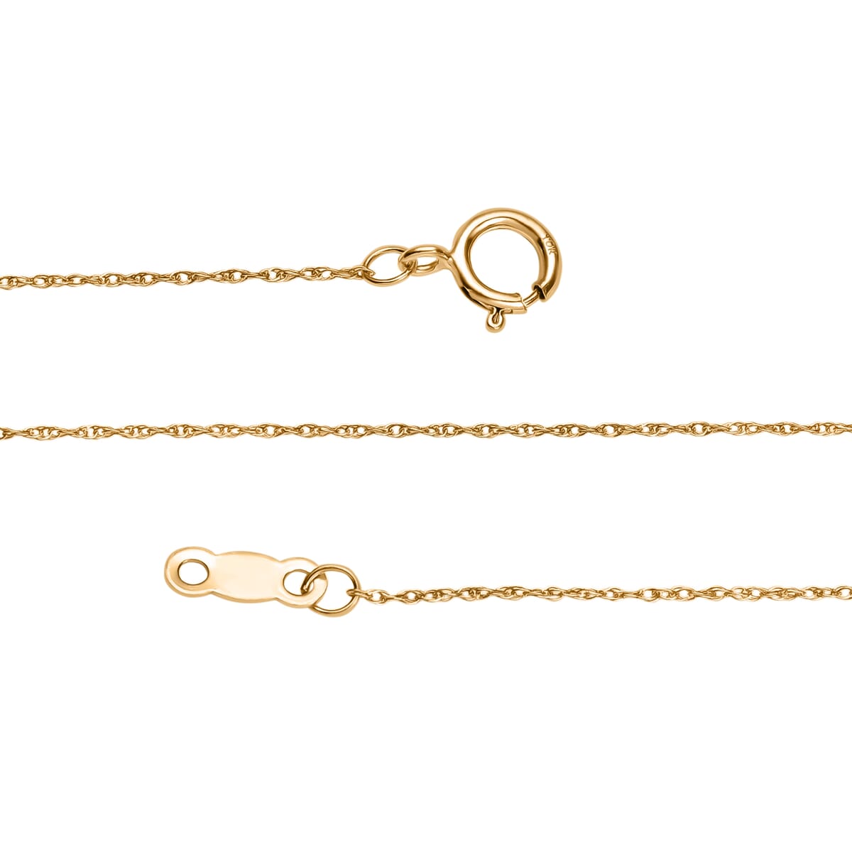 Cable Chain Necklace in 10K Yellow Gold 18 Inches image number 4
