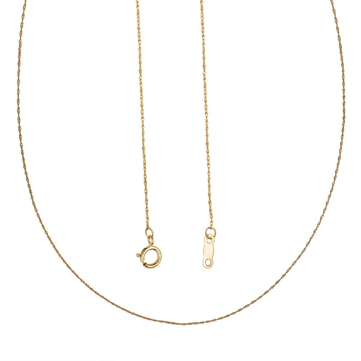 Cable Chain Necklace in 10K Yellow Gold 18 Inches image number 5