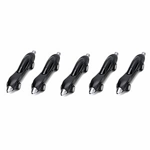 Livmore Set of 10 Black and Silver Car Shaped Pen
