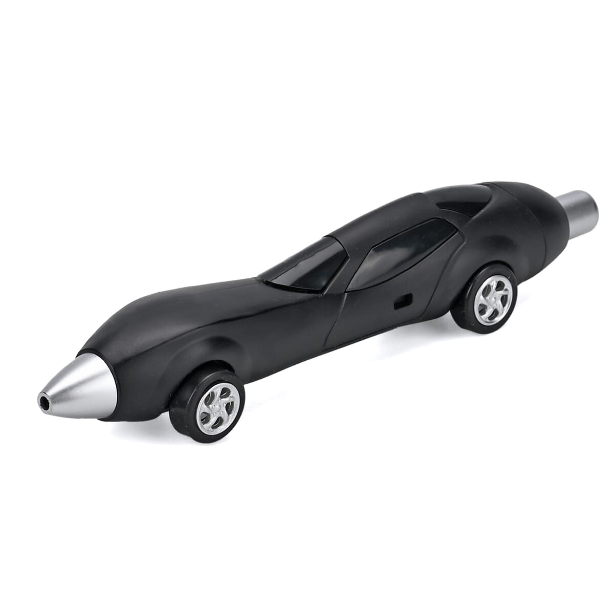 Set of 10, Black and Silver Car Shape Ballpoint Pen image number 3