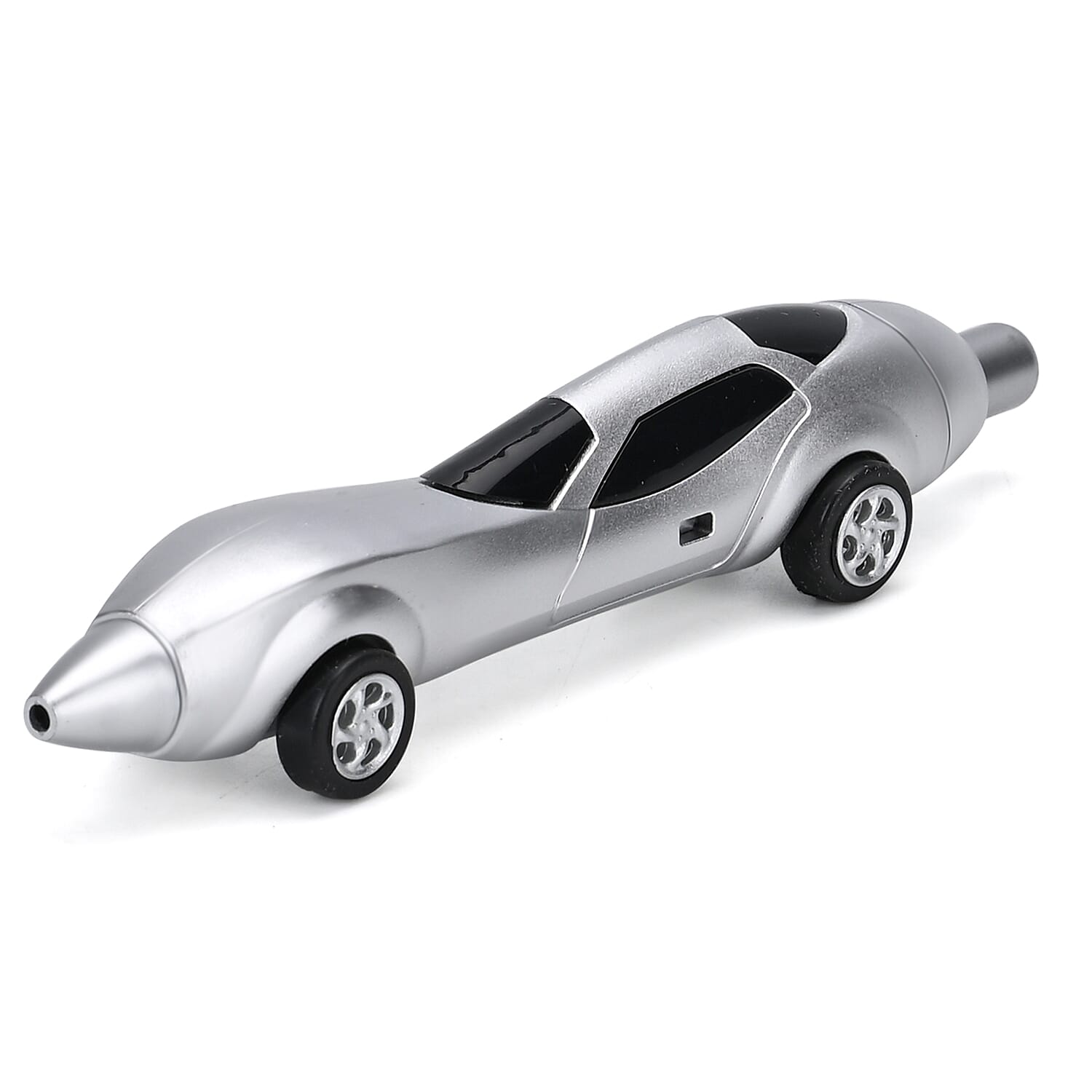Livmore Set of 10 Black and Silver Car Shaped Pen