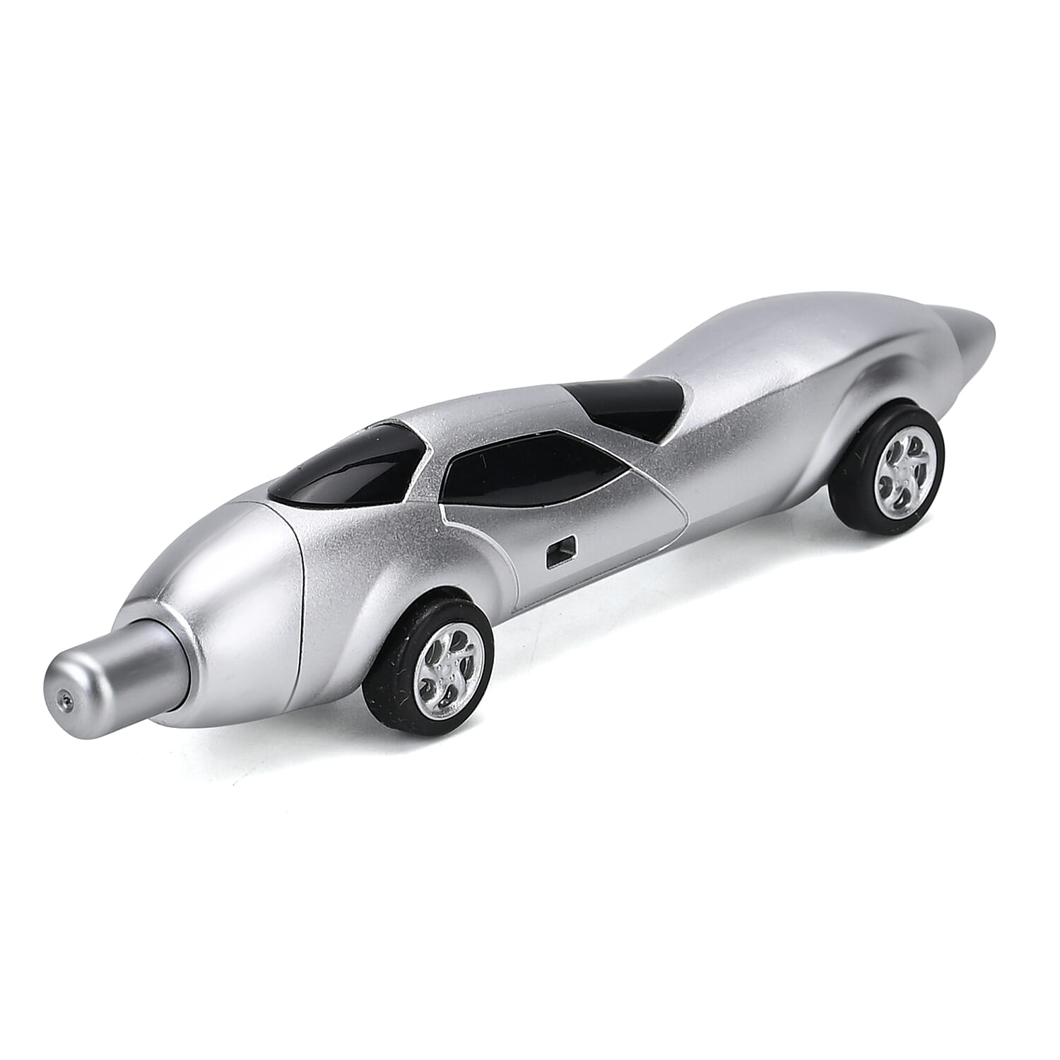 Livmore Set of 10 Black and Silver Car Shaped Pen
