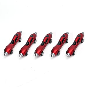 Doorbuster Livmore Set of 10, Red and Orange Car Shape Ballpoint Pen