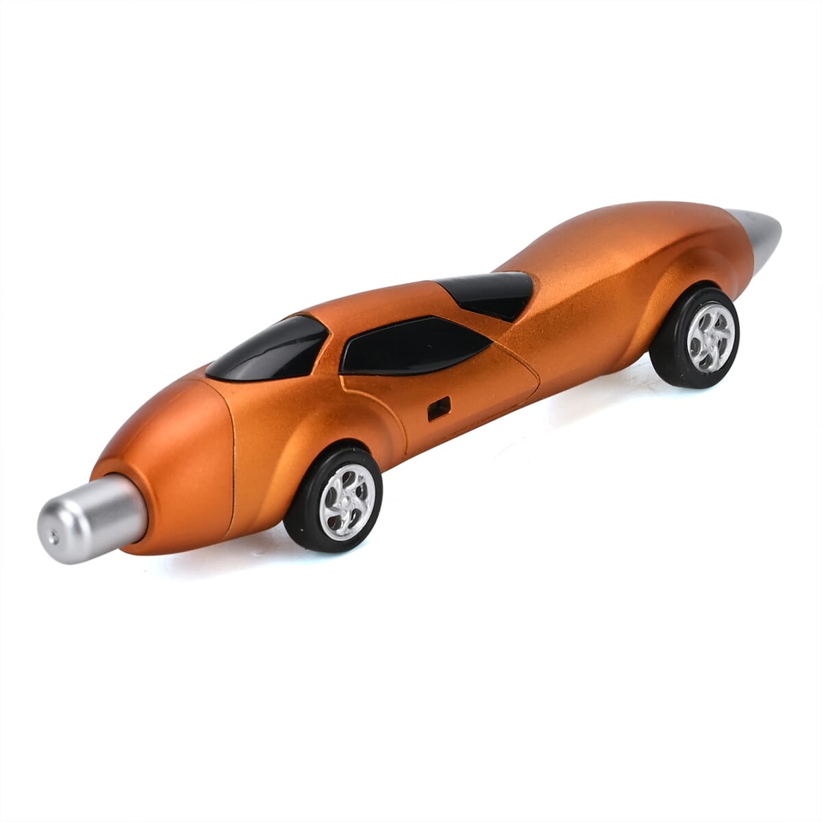 Set of 10, Red and Orange Car Shape Ballpoint Pen image number 4