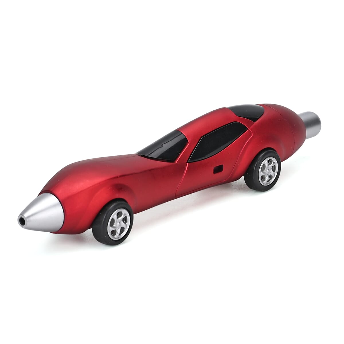 Set of 10, Red and Orange Car Shape Ballpoint Pen image number 5