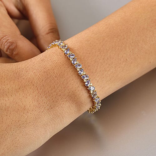 Tanzanite & Yellow Sapphire / 7.25 Inches - Product card gallery slide 3 (9432555290879)